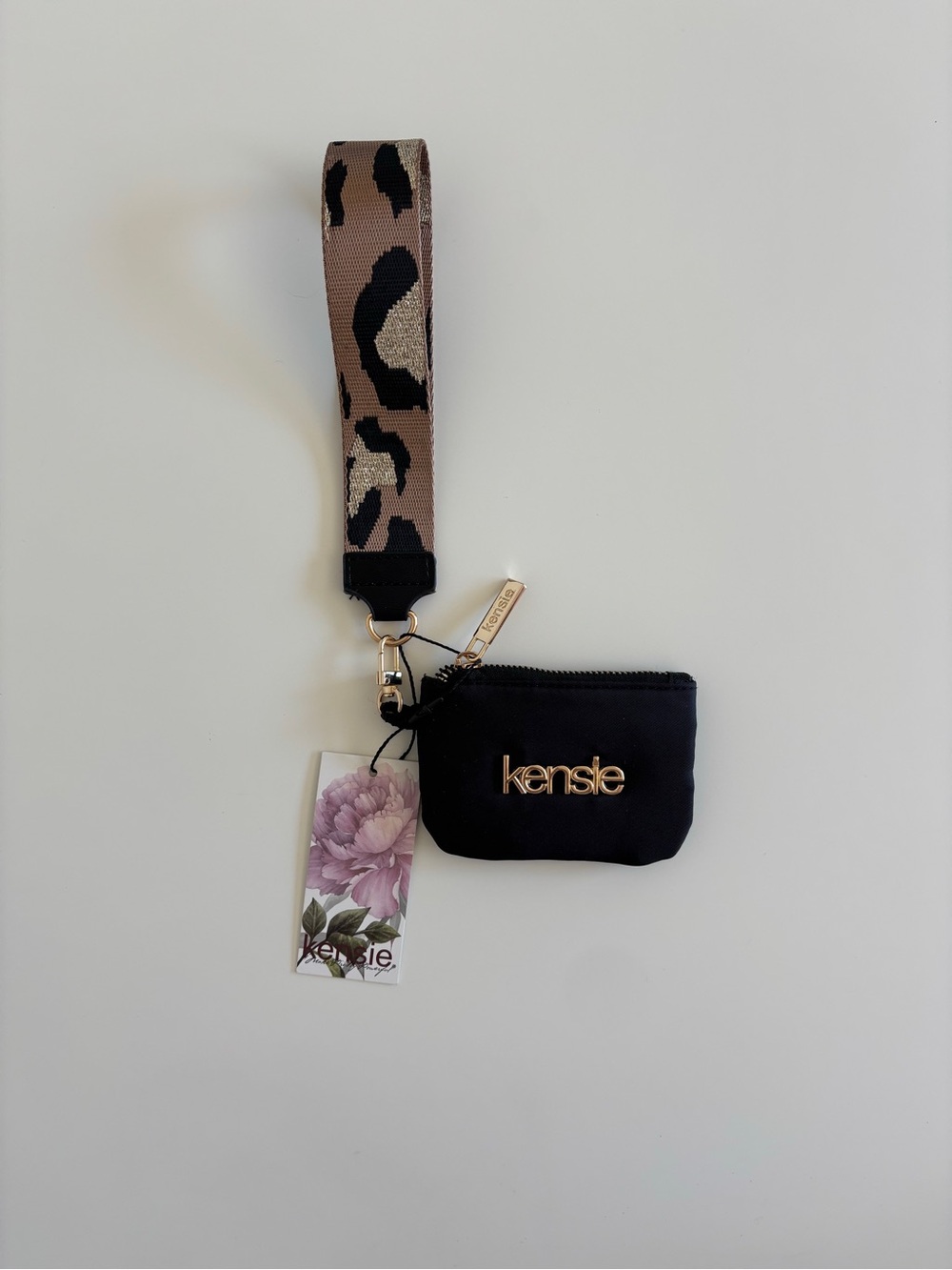 Kensie keychain strap + mini wallet / coin holder